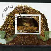Somaliland 2001 Shrew imperf souvenir sheet cto used
