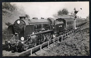 Postcard by Ian Allan - SR Hasting to London express hauled by Schools Class 4-4-0 No.901 Winchester, black & white, unused and in good condition