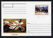 Marij El Republic 1999 Motorcycles postal stationery card No.15 from a series of 16 showing Douglas EW & Bimota DB1, unused and pristine