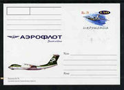 Ingushetia Republic 1999 Aeroflot Soviet Airlines postal stationery card No.11 from a series of 16 showing Ur-76, unused and pristine