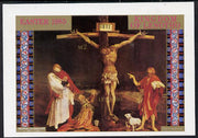 Lesotho 1985 Easter Grünewald's Crucifiction unmounted mint imperf m/sheet (SG MS 634)