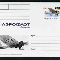 Ingushetia Republic 1999 Aeroflot Soviet Airlines postal stationery card No.16 from a series of 16 showing Aht-6, unused and pristine