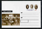 Karachaevo-Cherkesia Republic 1999 The Titanic #2 postal stationery card unused and pristine showing the Lounge