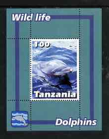 Tanzania 2003 Wild Life - Dolphins perf souvenir sheet unmounted mint