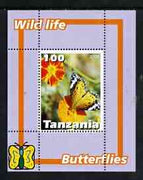Tanzania 2003 Wild Life - Butterflies perf souvenir sheet unmounted mint