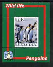 Tanzania 2003 Wild Life - Penguins perf souvenir sheet unmounted mint