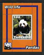 Tanzania 2003 Wild Life - Pandas perf souvenir sheet unmounted mint