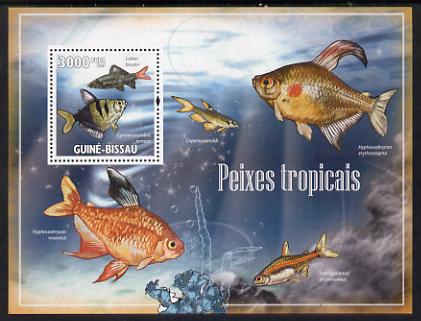 Guinea - Bissau 2009 Tropical Fish perf s/sheet unmounted mint