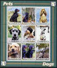 Tanzania 2003 Pets - Dogs perf sheetlet containing set of 9 values unmounted mint