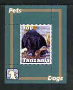 Tanzania 2003 Pets - Dogs perf souvenir sheet unmounted mint