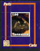 Tanzania 2003 Pets - Cats perf souvenir sheet unmounted mint