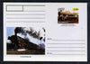 Kabardino-Balkaria Republic 1999 Steam Locomotives of the World #08 postal stationery card unused and pristine showing Class 4500 4-6-2 and 2-10-0 Class 44