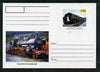 Kabardino-Balkaria Republic 1999 Steam Locomotives of the World #11 postal stationery card unused and pristine showing Class 12 4-4-2 and Class P8 4-6-0 No 038.382