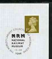 Postmark - Great Britain 2004 cover for National Railway Museum with special York cancel
