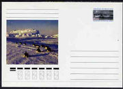 Ukranian Antarctic Post 1998 Polar Life #2 postal stationery card unused and pristine showing Scenic View & Penguins