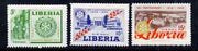 Liberia 1955 50th Anniversary of Rotary International perf set of 3 unmounted mint, SG 773-75