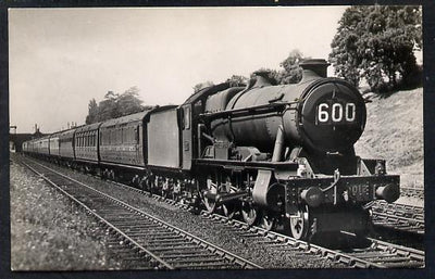 Postcard by Ian Allan - GWR up West of England Express hauled by County Class 4-6-0 No.1012 County of Denbigh, black & white, unused and in good condition