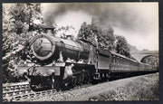 Postcard by Ian Allan - GWR Down Weymouth Express hauled by Hall Class 4-6-0 No.6944 Fledborough hall, black & white, unused and in good condition