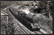 Postcard by Ian Allan - GWR Down Cornish Riviera hauled by 4-6-0 No.6000 King George V, black & white, unused and in good condition