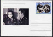 South Ossetia Republic (Kussar Iryston) 1998 Man in Space #1 postal stationery card unused and pristine
