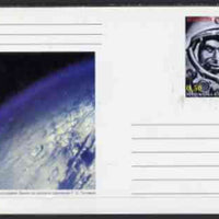 South Ossetia Republic (Kussar Iryston) 1998 Man in Space #2 postal stationery card unused and pristine