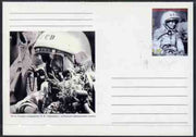 South Ossetia Republic (Kussar Iryston) 1998 Man in Space #4 postal stationery card unused and pristine