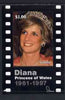 Liberia 1997 Princess Diana Memorial perf m/sheet (Portrait within strip of film) unmounted mint