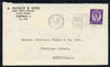 Postmark - Great Britain 1961 cover bearing illustrated slogan cancellation for June Dairy Festival