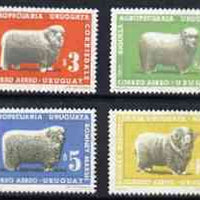 Uruguay 1967 Sheep Breeding perf set of 4 unmounted mint, SG 1323-26