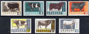 Uruguay 1966 Cattle Breeding perf set of 7 unmounted mint, SG 1294-1300