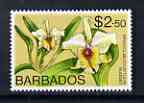 Barbados 1975-79 Nugget Orchid $2.50 unmounted mint SG 522