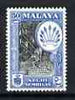 Malaya - Negri Sembilan 1957 Aborigines Hunting with Blowpipes 50c perf 12.5 x 13 (from def set) unmounted mint, SG 76a