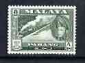Malaya - Pahang 1957 East Coast Railway 8c (from def set) unmounted mint, SG 79