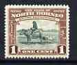 North Borneo 1939 Buffalo Transport 1c (from def set) unmounted mint, SG 303*