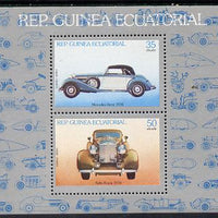 Equatorial Guinea 1979 Cars m/sheet containing 2 values (Mi 1507-08) unmounted mint