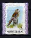 Montserrat 1970-74 American Kestral 2c on glazed paper unmounted mint, SG 243a