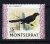 Montserrat 1970-74 Smooth-Billed Ani 15c on glazed paper unmounted mint, SG 248a