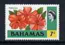 Bahamas 1971 Hibiscus 7c (CA upright wmk def set) unmounted mint, SG 365