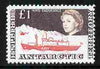 British Antarctic Territory 1963-69 HMS Endurance £1 (from def set),'Maryland' perf 'unused' forgery, as SG 15a - the word Forgery is either handstamped or printed on the back and comes on a presentation card with descriptive notes