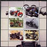 Chakasia 2003 Motorcycles perf sheetlet containing set of 6 values unmounted mint