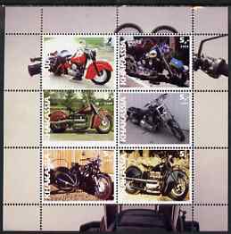 Chakasia 2003 Motorcycles perf sheetlet containing set of 6 values unmounted mint