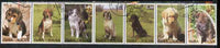 Touva 2000 Dogs perf set of 7 values complete fine cto used