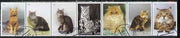 Buriatia Republic 2000 Domestic Cats perf set of 7 values complete fine cto used