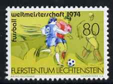 Liechtenstein 1975 Football World Cup unmounted mint, SG 593