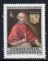 Liechtenstein 1974 Death Bicentenary of Bishop Franz Marxer unmounted mint, SG 600