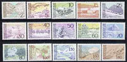 Liechtenstein 1972 Landscapes perf set of 15 unmounted mint, SG 561-75