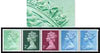Great Britain 1971 Machin multi-value coil (6p,2p,1p,1/2p,1/2p) with constant variety 'flaw over crown on 6p' (ex G3 coil roll 1) SG spec U143ca unmounted mint