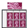 Great Britain 1967-70 Machins 6d unmounted mint corner block of 6 with variety 'dark flaw on band of diadem (R2/3 cyl 3)