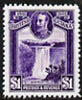 British Guiana 1931 Kaiteur Falls $1 violet (from Centenary set),'Maryland' perf 'unused' forgery, as SG 287 - the word Forgery is either handstamped or printed on the back and comes on a presentation card with descriptive notes