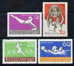 Russia 1959 2nd Russian Spartakiad set of 4 unmounted mint, SG 2355-58